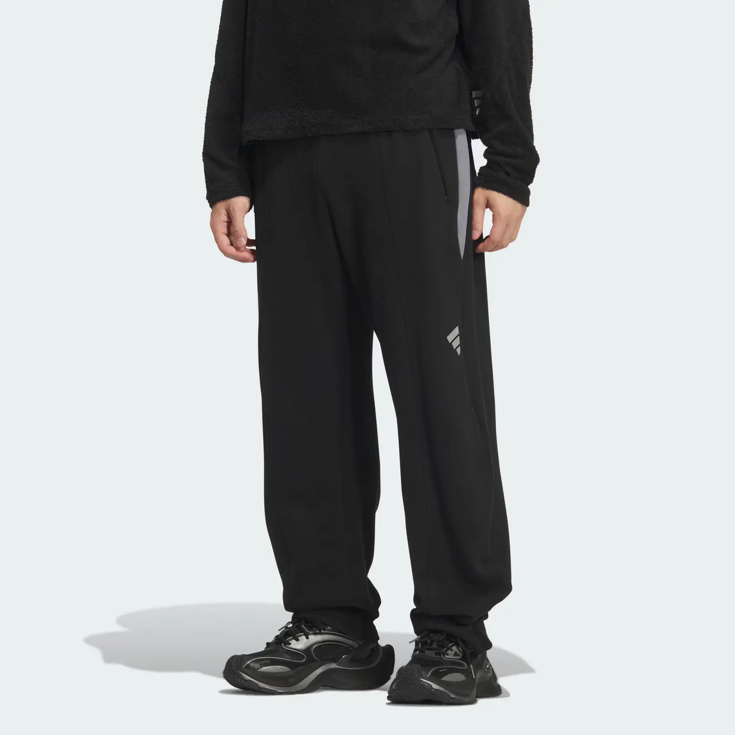 FOS FW25 FUTURE STYLE KNIT JOGGERS вязаные спортивные штаны мужские Adidas, черный — фото 4