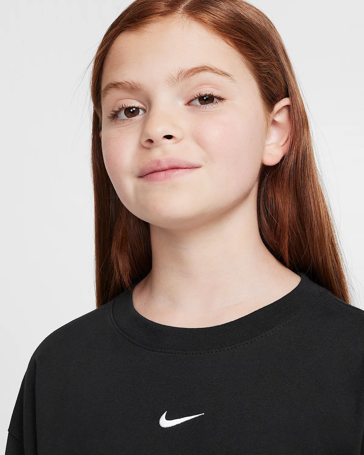 Длинный рукав футболка Nike Sportswear Essential для детей (девочек), Black — фото 3