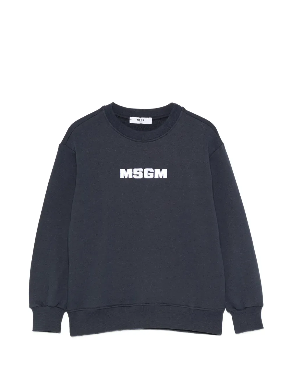 Свитшот с логотипом MSGM Kids, синий