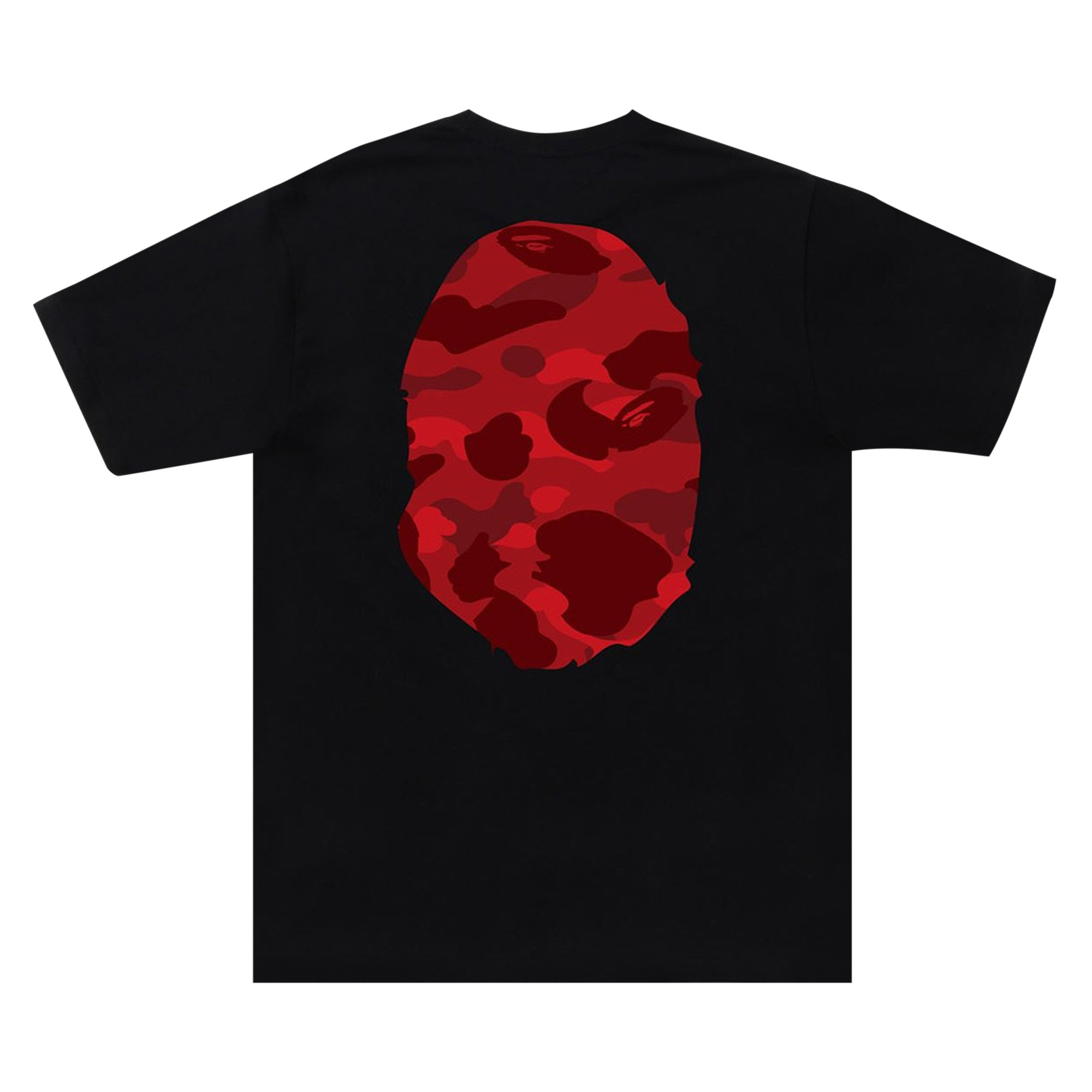 

Футболка BAPE Color Camo Big Ape Head, Черный/Красный