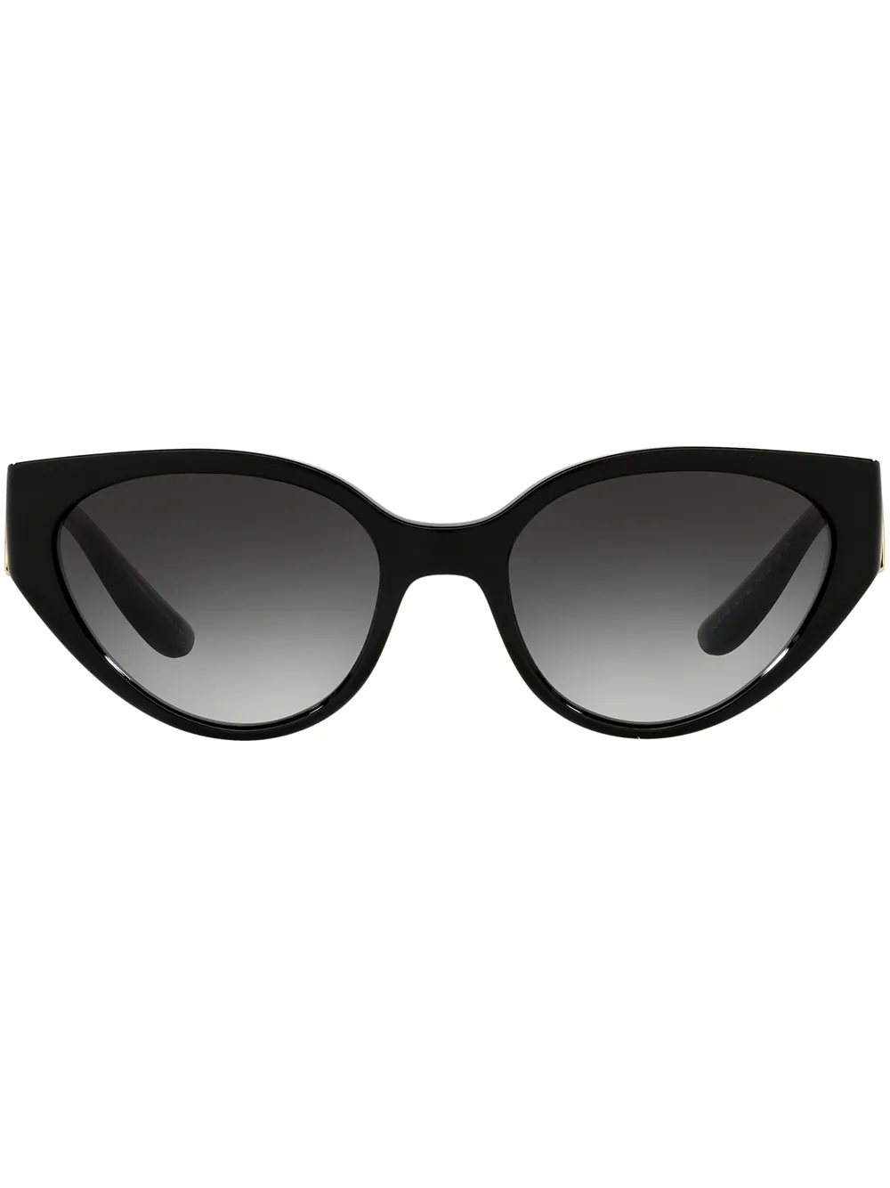 

Солнцезащитные очки в овальной оправе с монограммой Dolce & Gabbana Eyewear, черный
