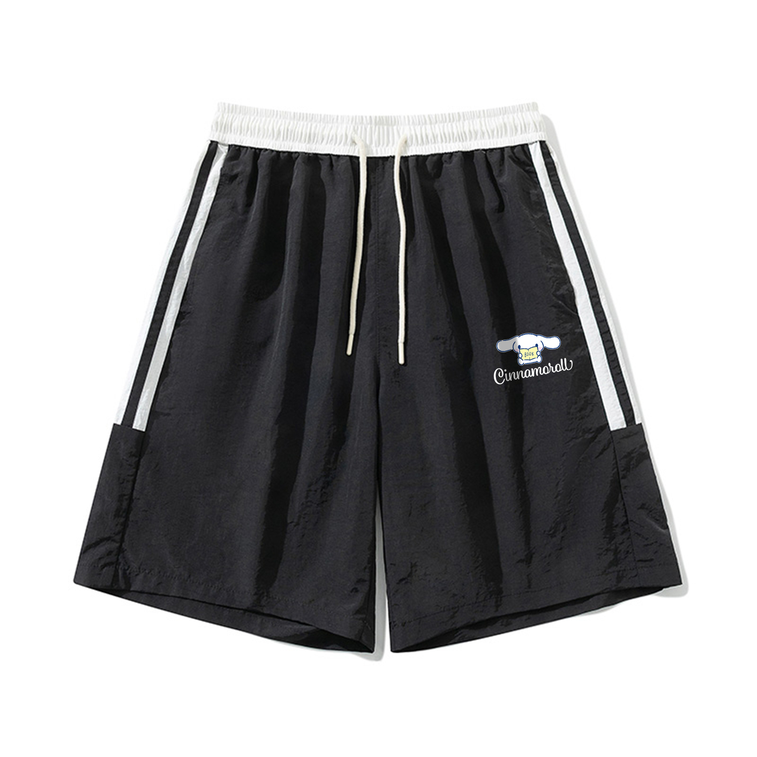 

Шорты повседневные Unisex CINNAMOROLL Yugui Dog Sanrio, черный