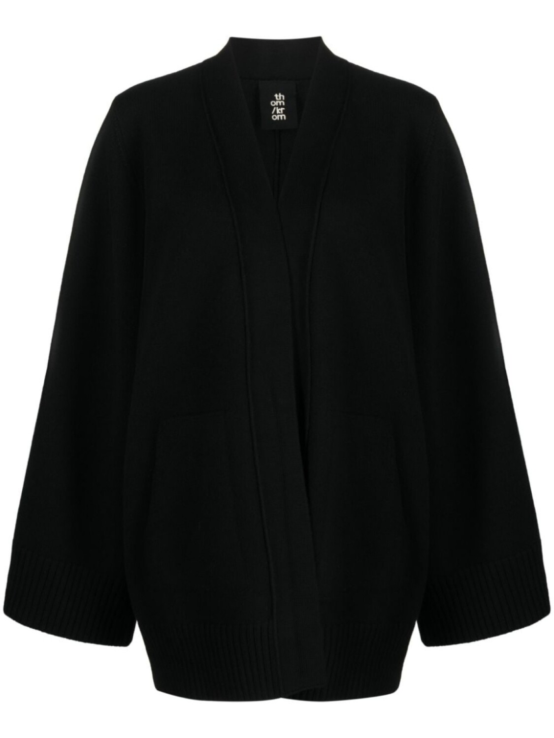 

Thom Krom open-front merino cardigan, черный
