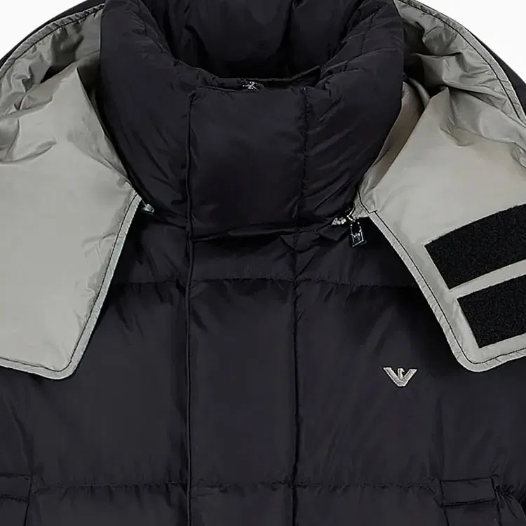 Пуховик с отстегивающейся вставкой Emporio Armani черный — фото 3
