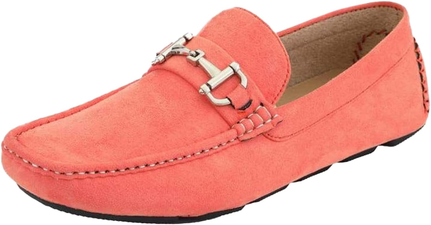 

Мужские повседневные слипоны Amali Walken, мокасины для вождения с серебряной пряжкой, доступны из мягкого микрофибры и искусственной кожи