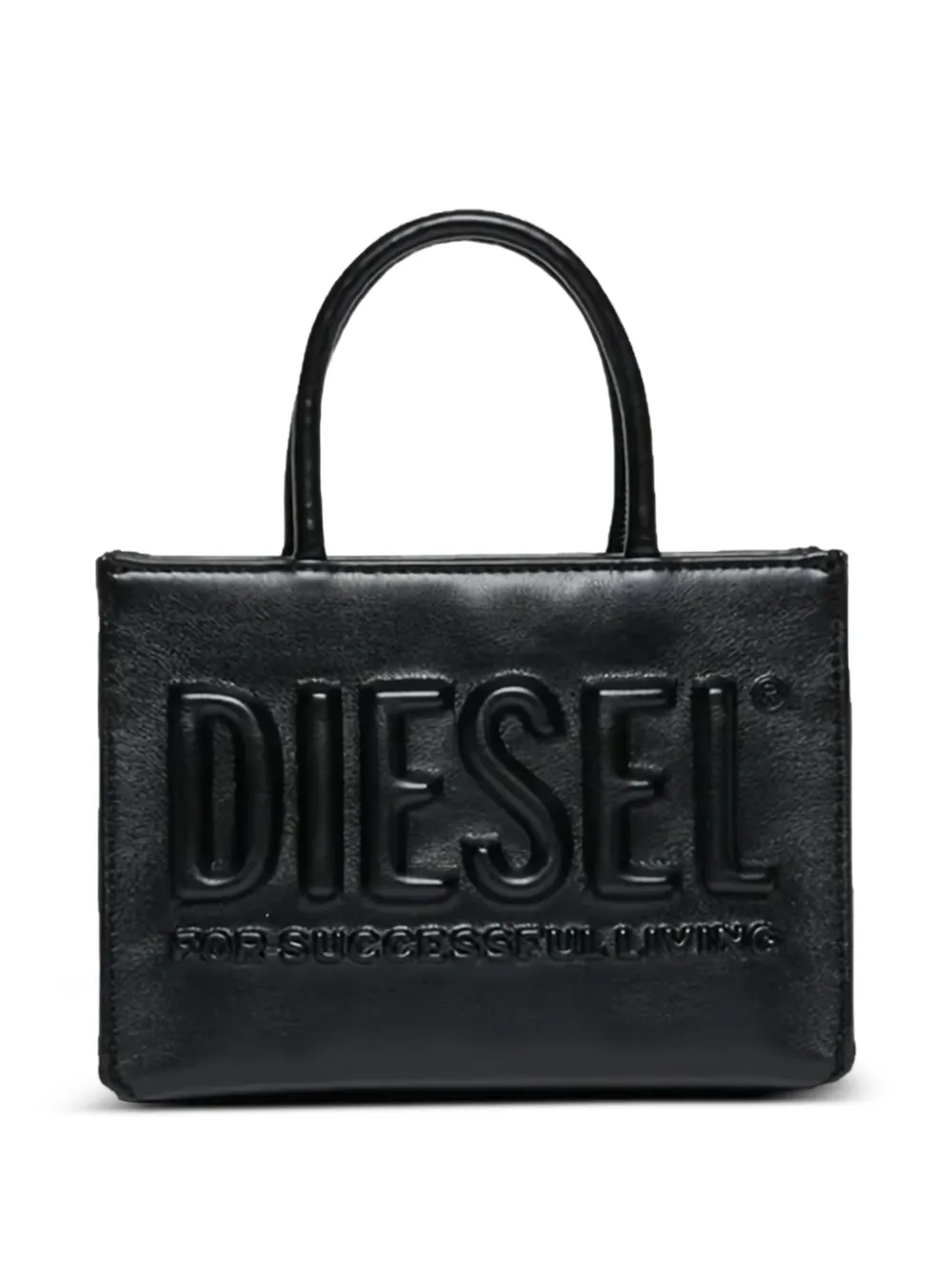 

Сумка-тоут размера мини с тисненым логотипом Diesel Kids, черный