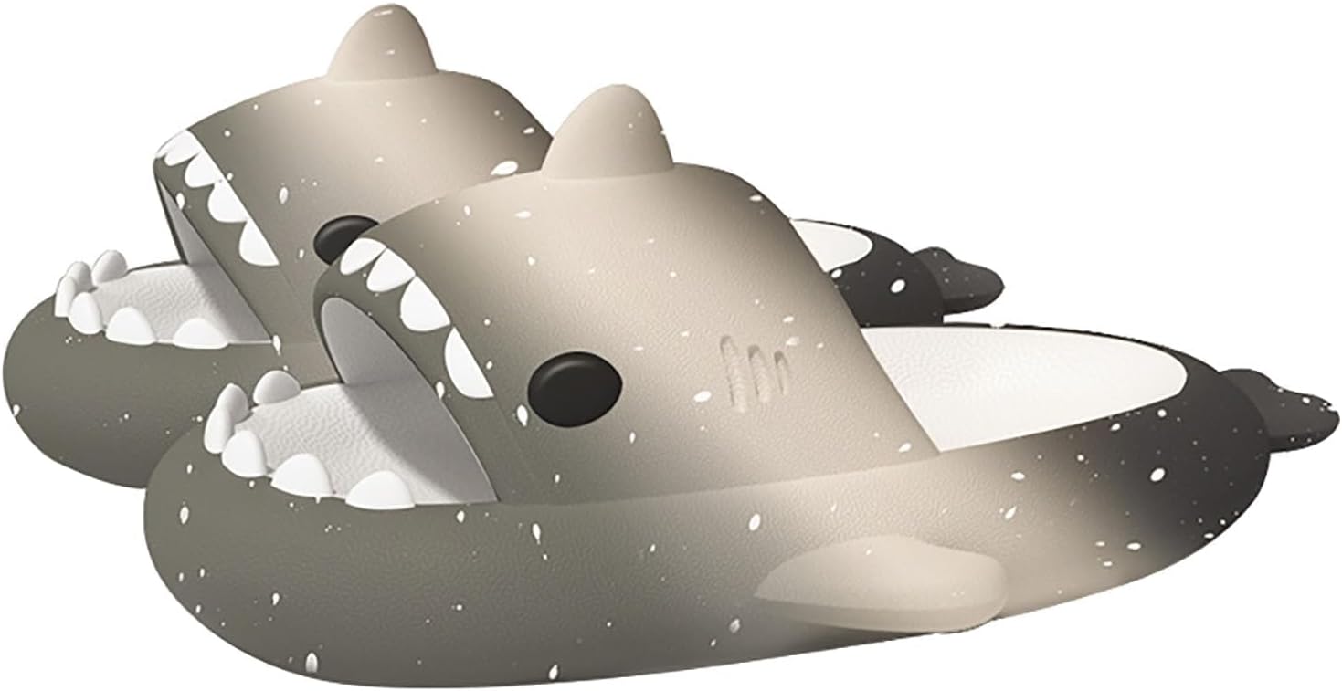 

Тапочки «Акула под звездным светом», забавные тапочки «Облачная акула», противоскользящие, быстро сохнущие, для мужчин и женщин Generic, черный/серый/бежевый