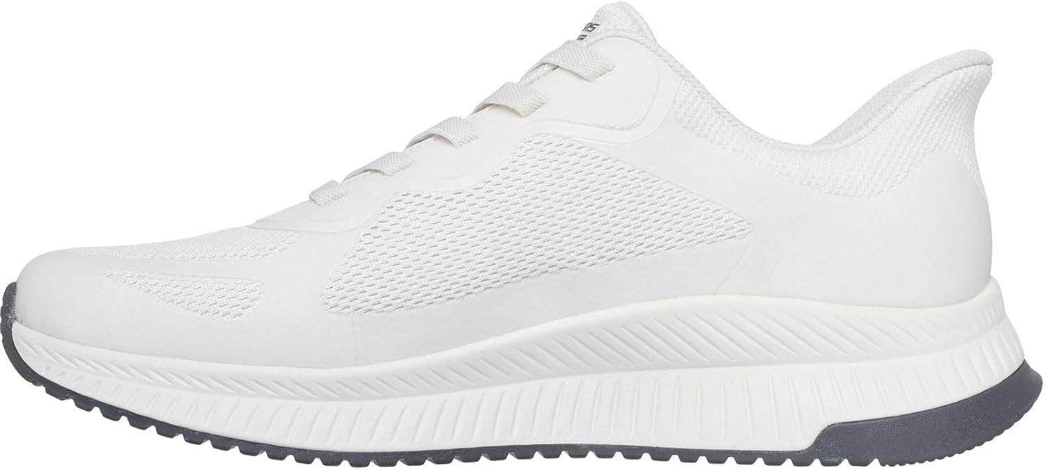 Мужские слипоны Skechers без рук - Bobs Sport Squad Chaos 4, белый — фото 4
