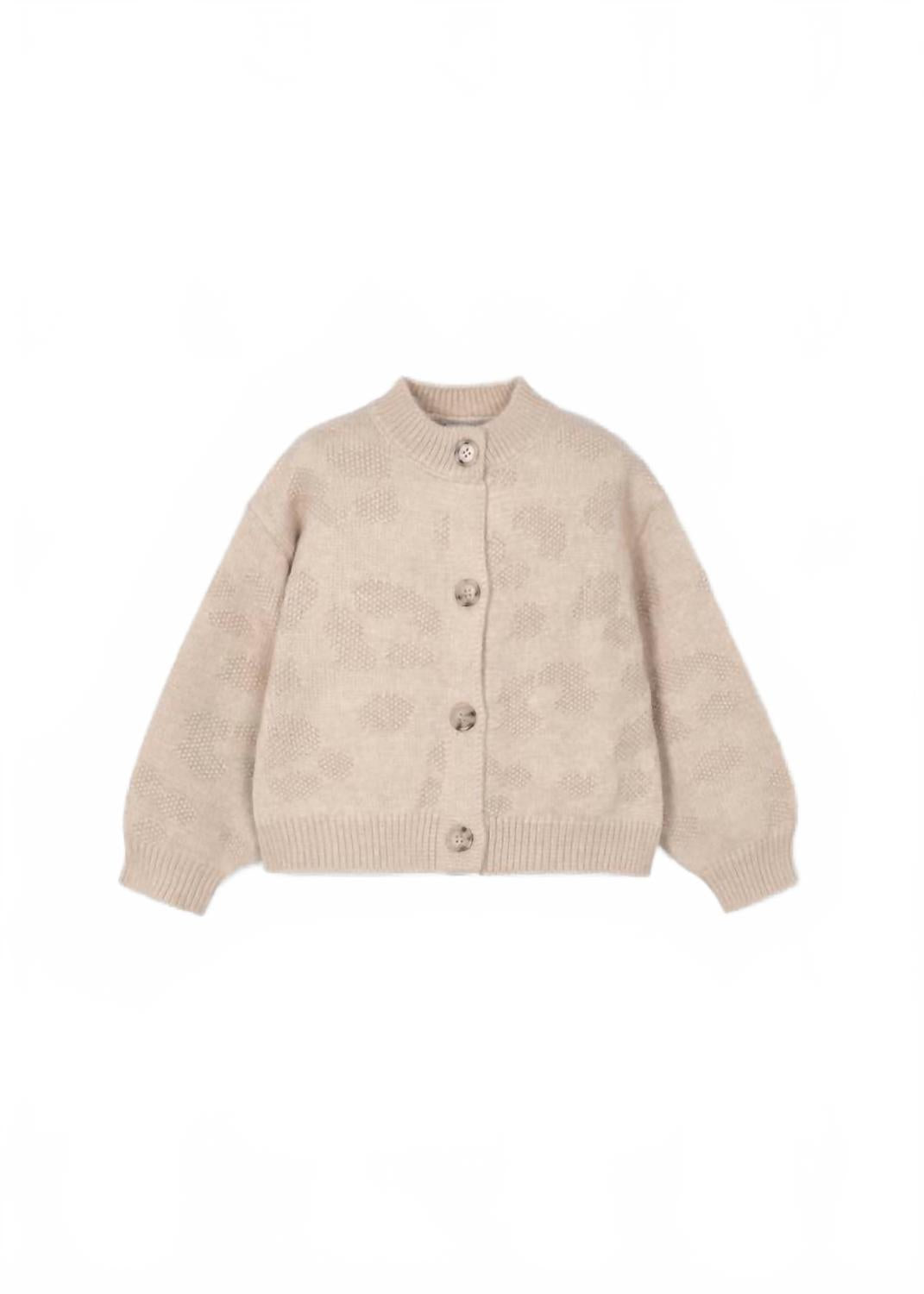 

Mayoral Детский вязаный кардиган Fantasy бежевого цвета