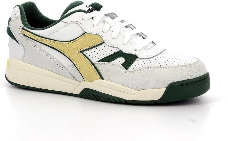 Кроссовки Diadora Unisex Winner SL, белый/зеленый — фото 2