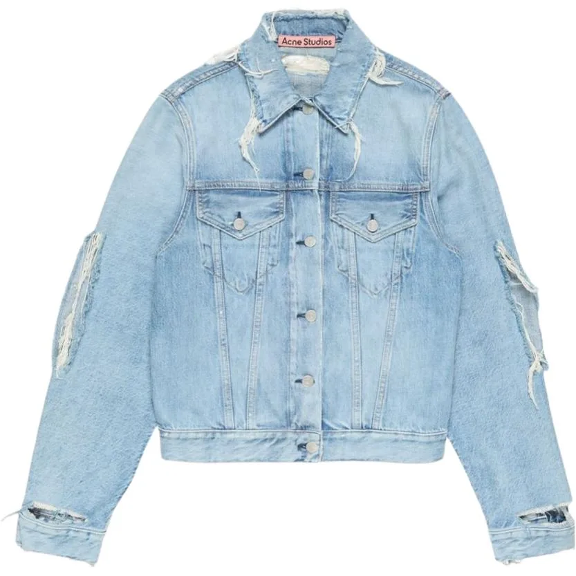 Потертая куртка Acne Studios, синий