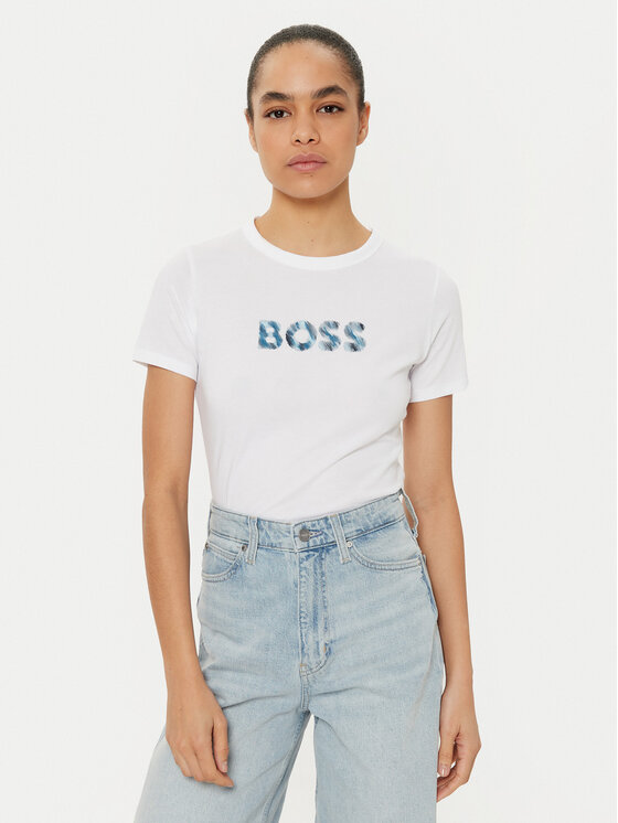 

Футболка обычного кроя C_Elogo 50535322 Boss, белый