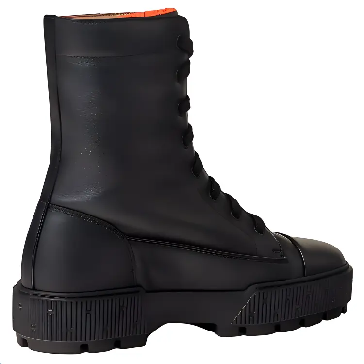 Свежие черные женские полусапожки на каблуке 4 см HERMES — фото 2