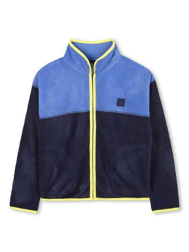 

Детский кардиган с высоким воротником и цветными блоками Timberland, Navy