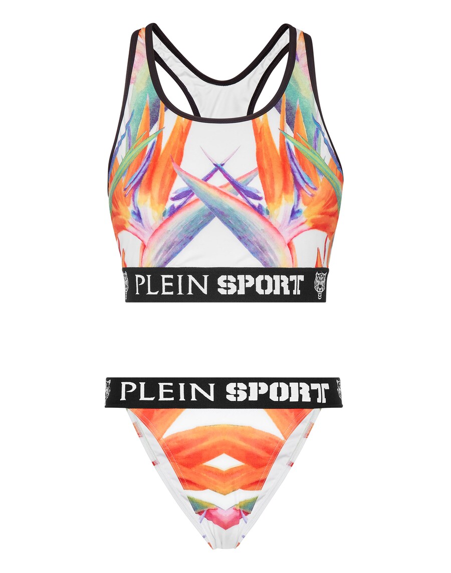 

Бикини без косточек Plein Sport Flowers, белый