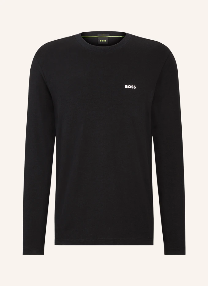 

Футболка с лонгсливом длинная Boss, черный