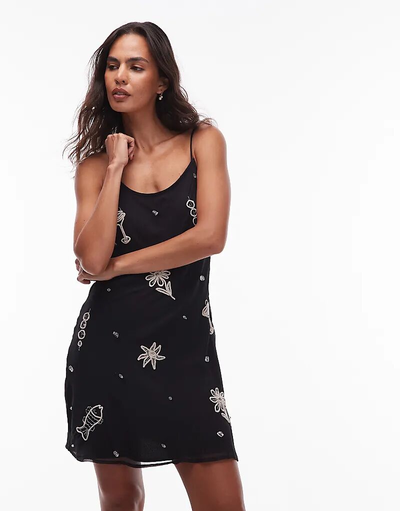 

Мини-топ Topshop с декором и шнуровкой для мартини