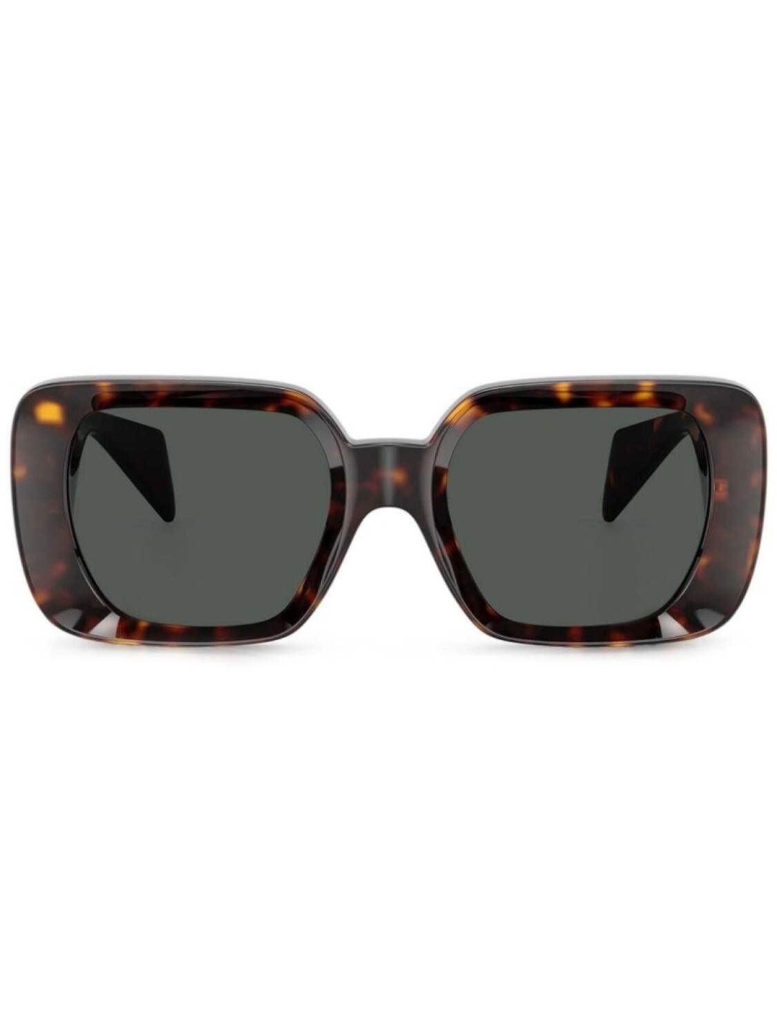 

Солнцезащитные очки в квадратной оправе из черепахового панциря Versace Eyewear, коричневый