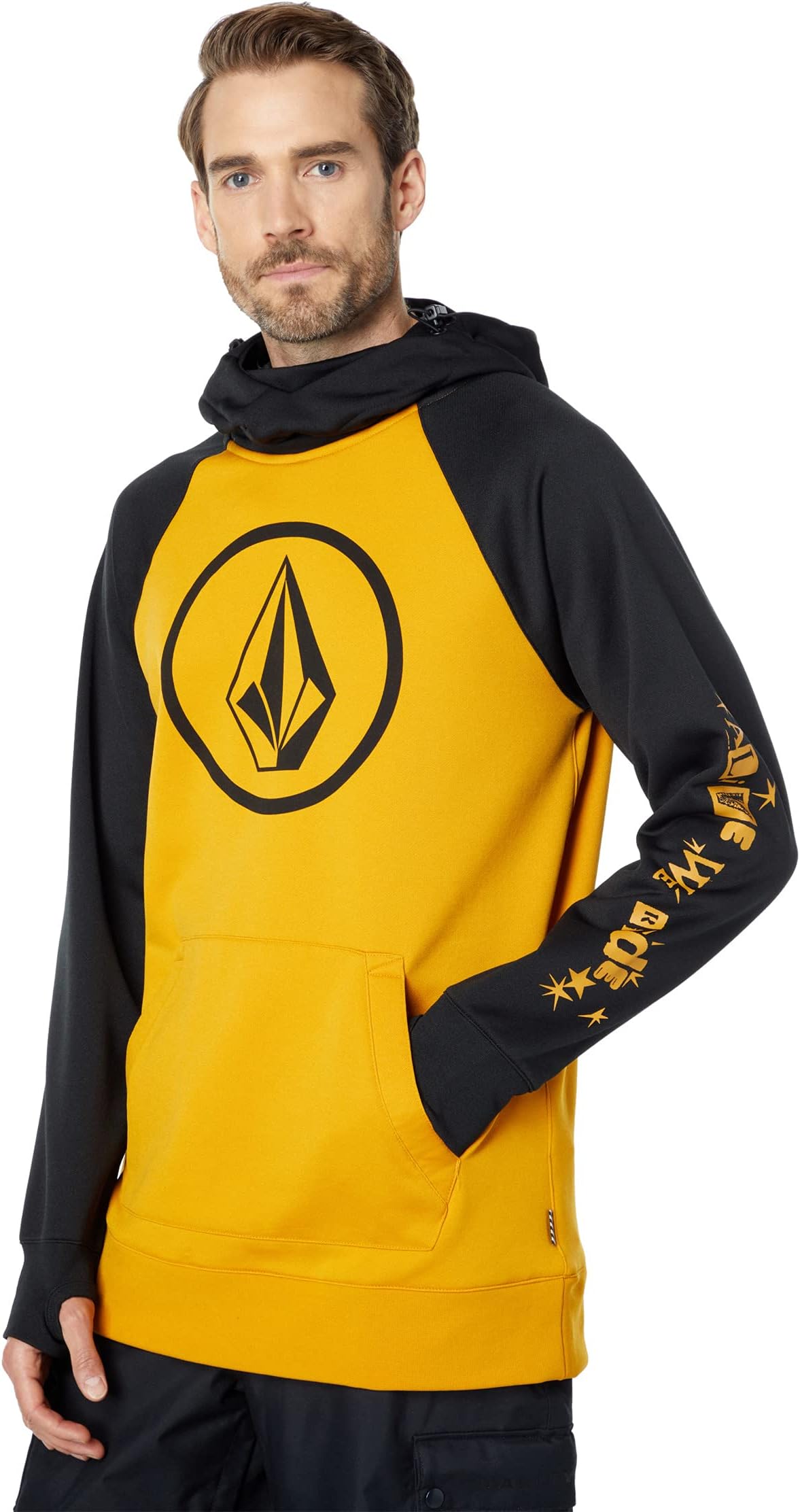 

Толстовка Volcom Snow Hydro Riding Hoodie, цвет Resin Gold