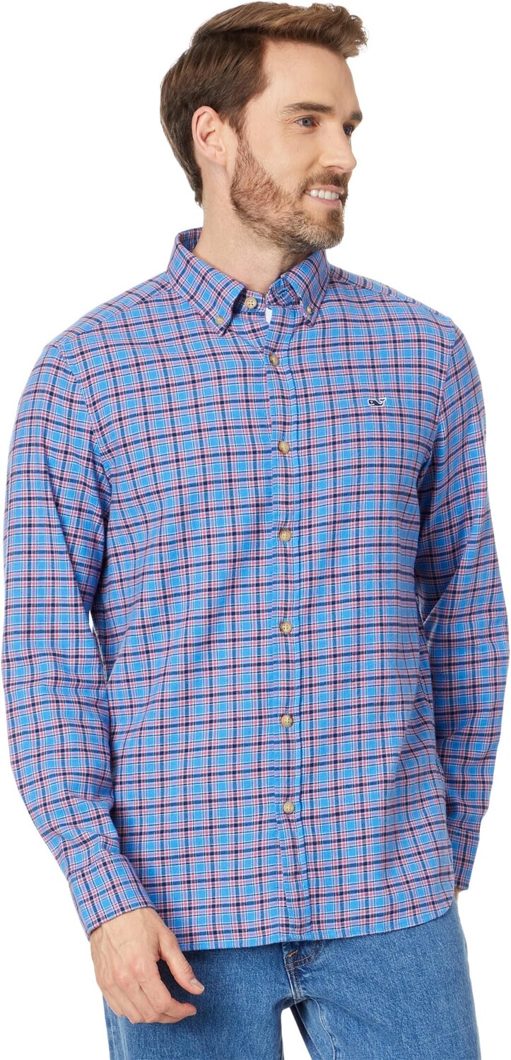 

Куртка Flannel Check Whale Shirt Vineyard Vines, цвет Check Hull Blue