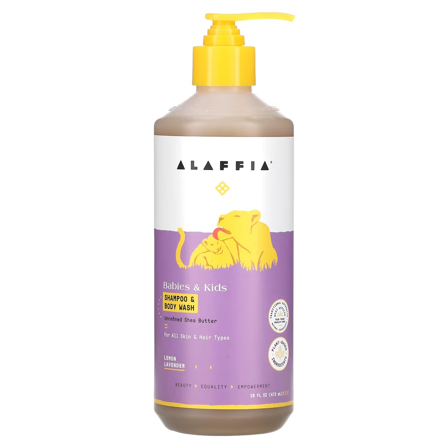 

Шампунь и гель для душа Alaffia Babies & Kids с лимоном и лавандой, 473 мл