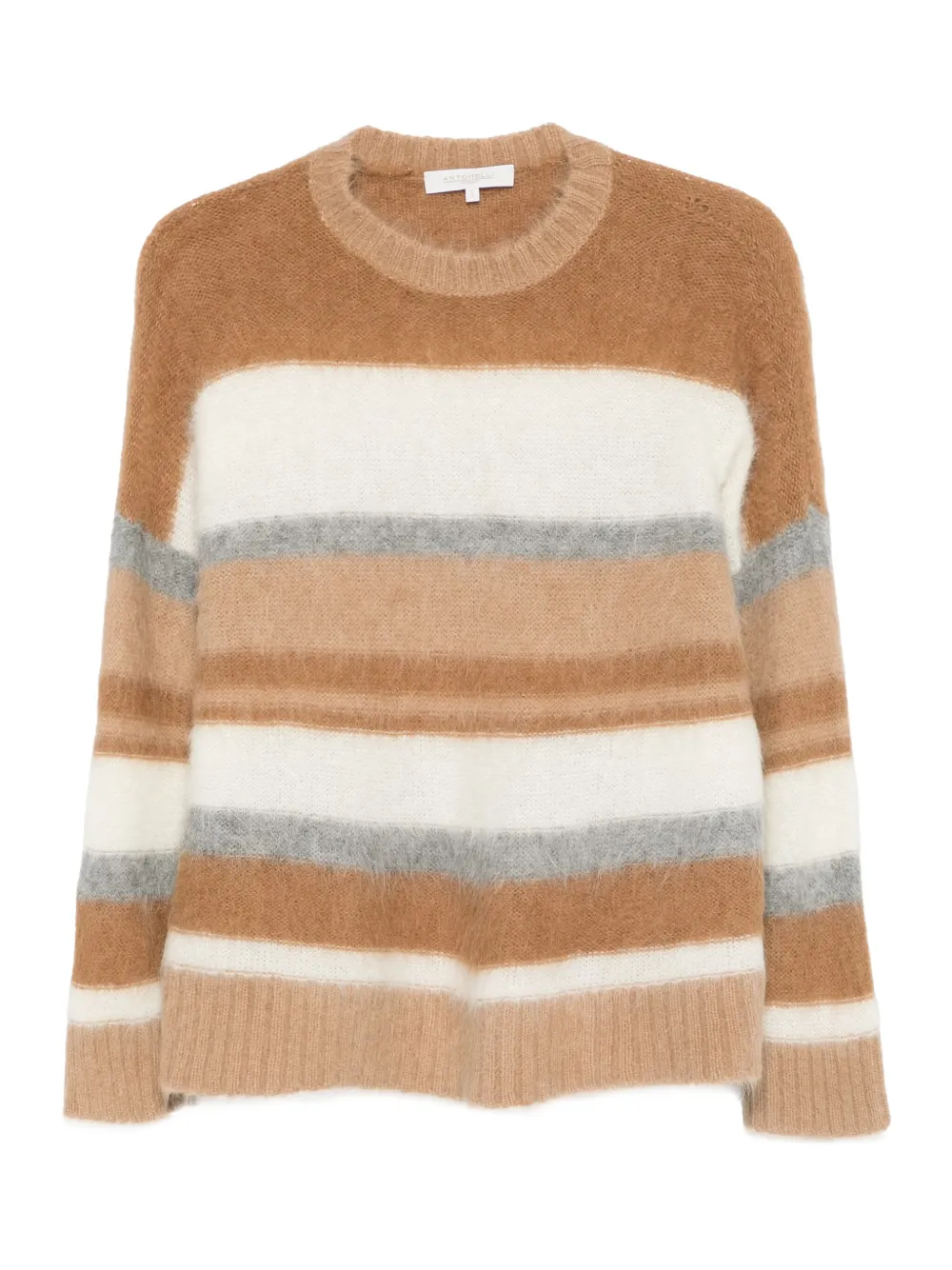 

Полосатый свитер Antonelli, коричневый