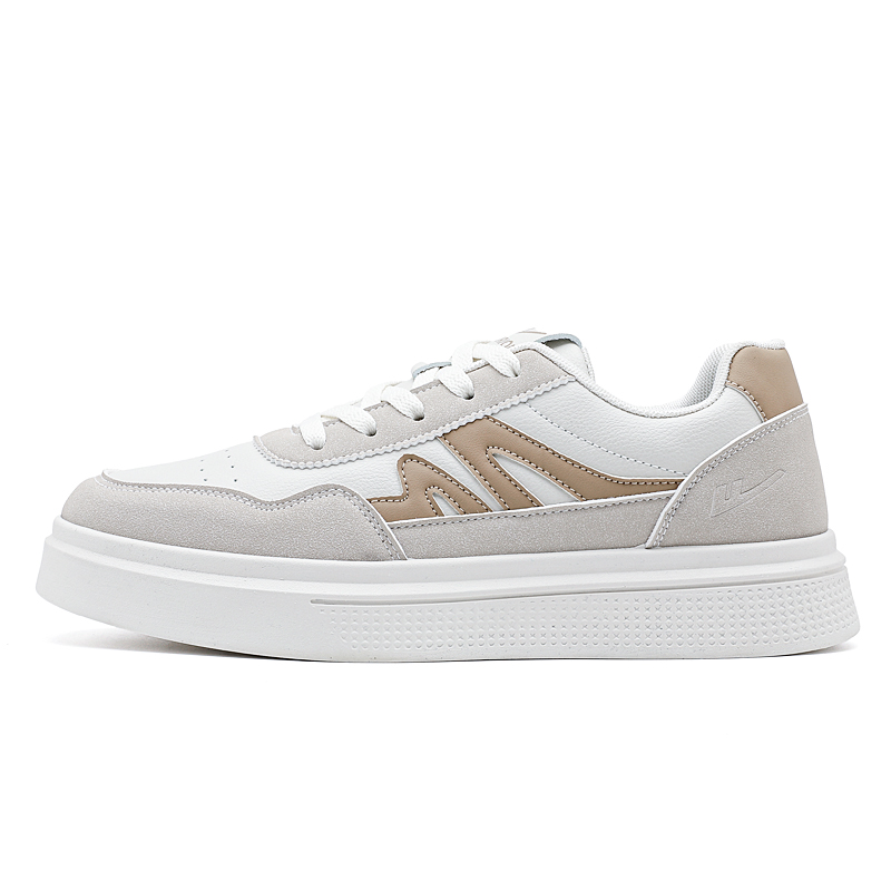 

Мужские низкие скейтерские кроссовки Abrasion Resistant Slip Resistant WARRIOR, светло-серый бежевый хаки