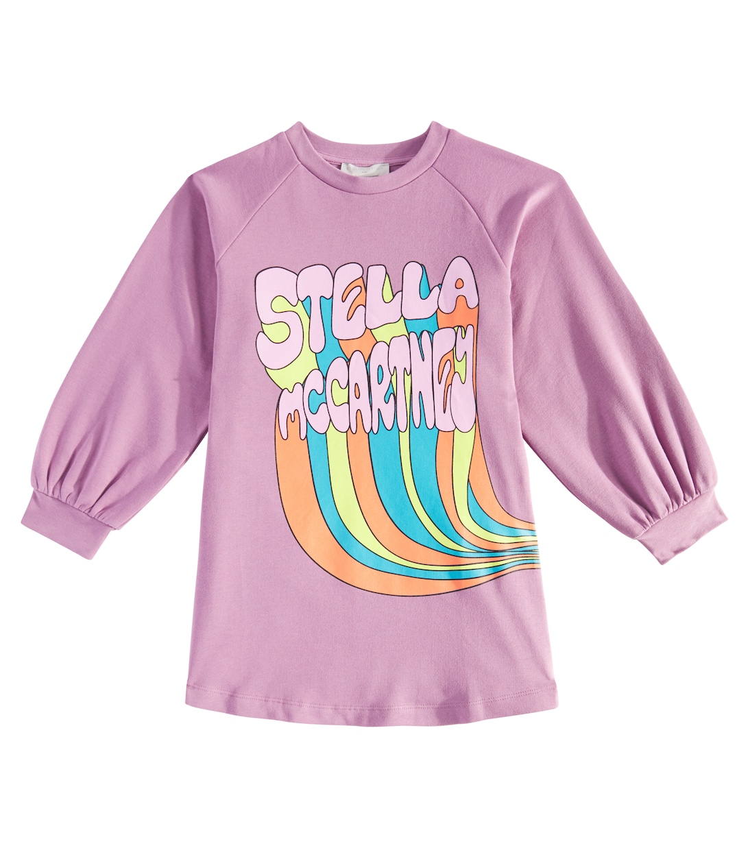 

Хлопковое платье Stella McCartney Kids, фиолетовый