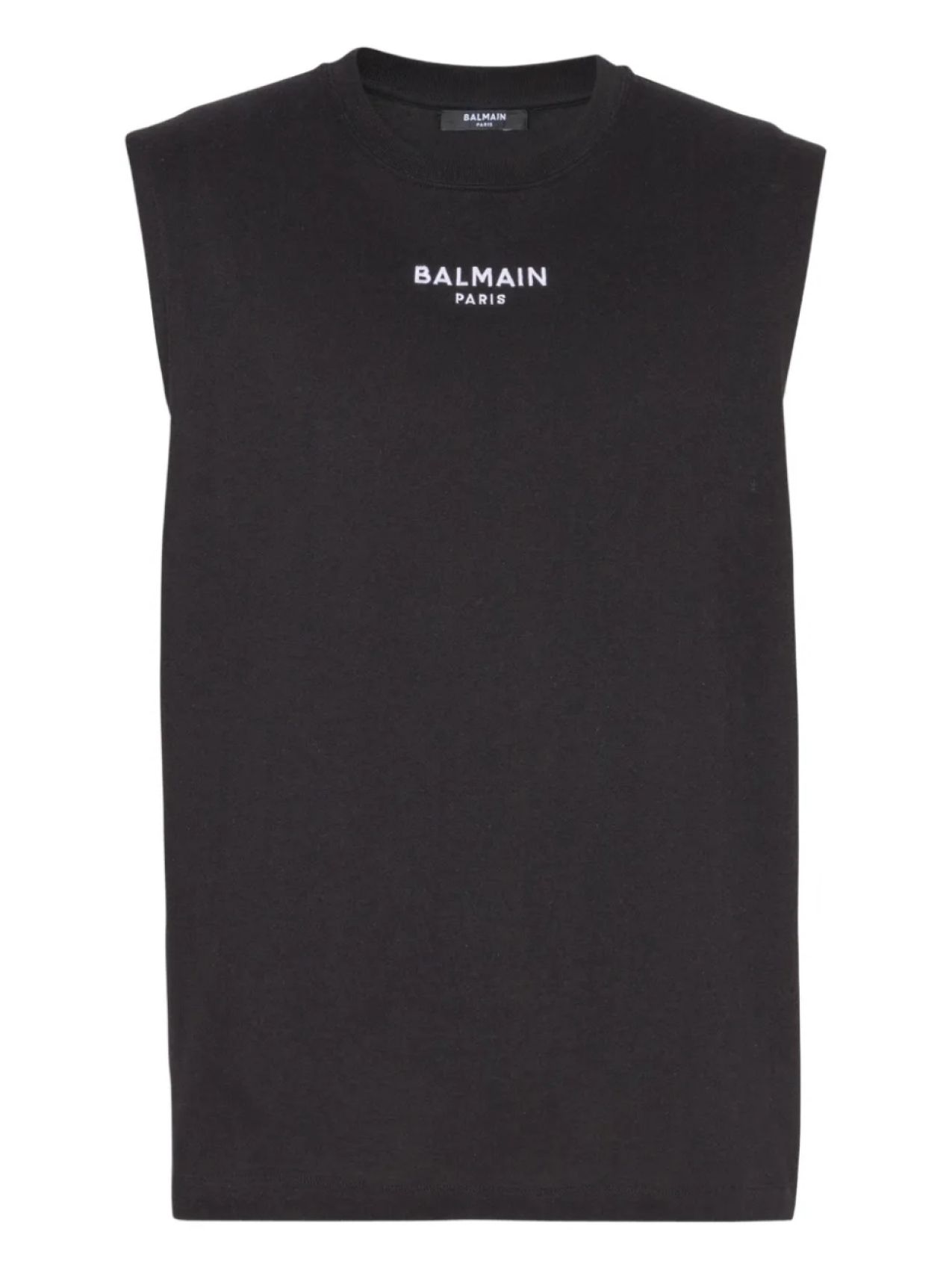 

Футболка Balmain топ с вышитым логотипом, черный
