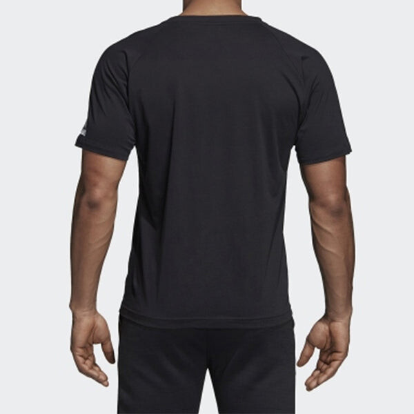 Футболка sports round neck z.n.e. tee 'black white' Adidas, черный — фото 4