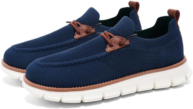 

Мужские повседневные туфли Soft time TOY с легкой посадкой, для прогулок и походов, сетчатые, дышащие, без шнурков, легкие и удобные лоферы, темно-синий