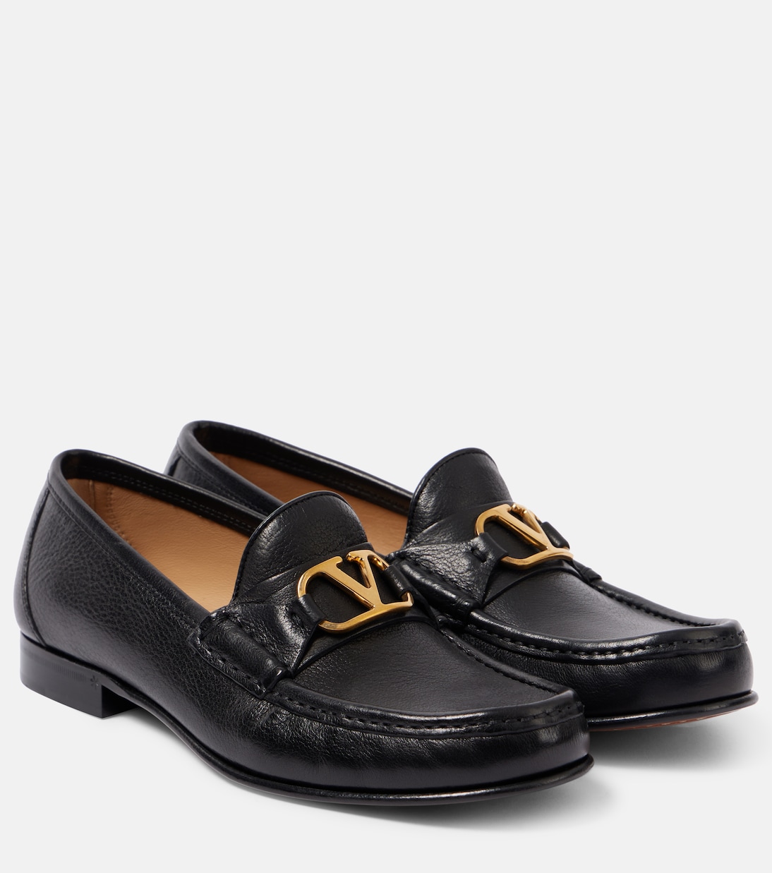 Кожаные лоферы VLogo Signature Valentino Garavani, Nero