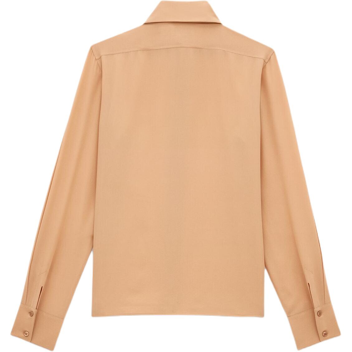 Рубашка мужская бежевая Saint Laurent, цвет Apricot Cream — фото 2