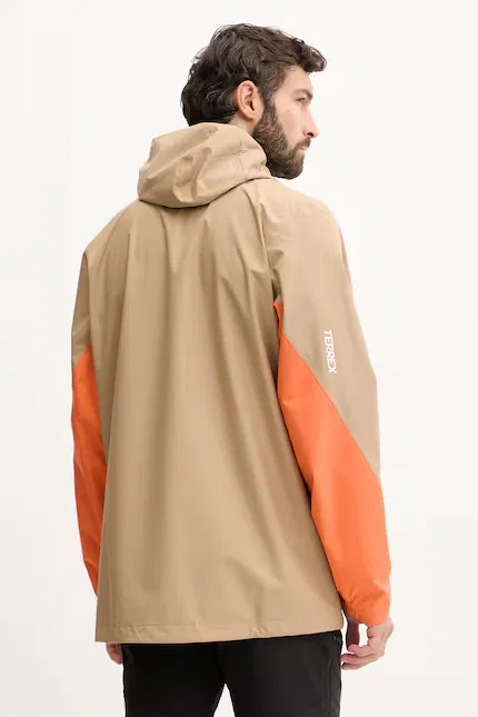 Куртка техническая спортивная Adidas TERREX, коричневый — фото 3