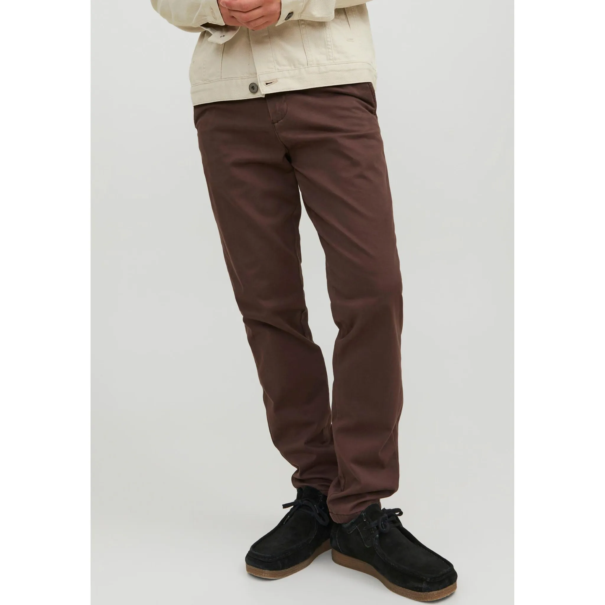 

Брюки-чиносы Jack & Jones "JPSTMARCO JJBOWIE NOOS", цвет Seal Brown