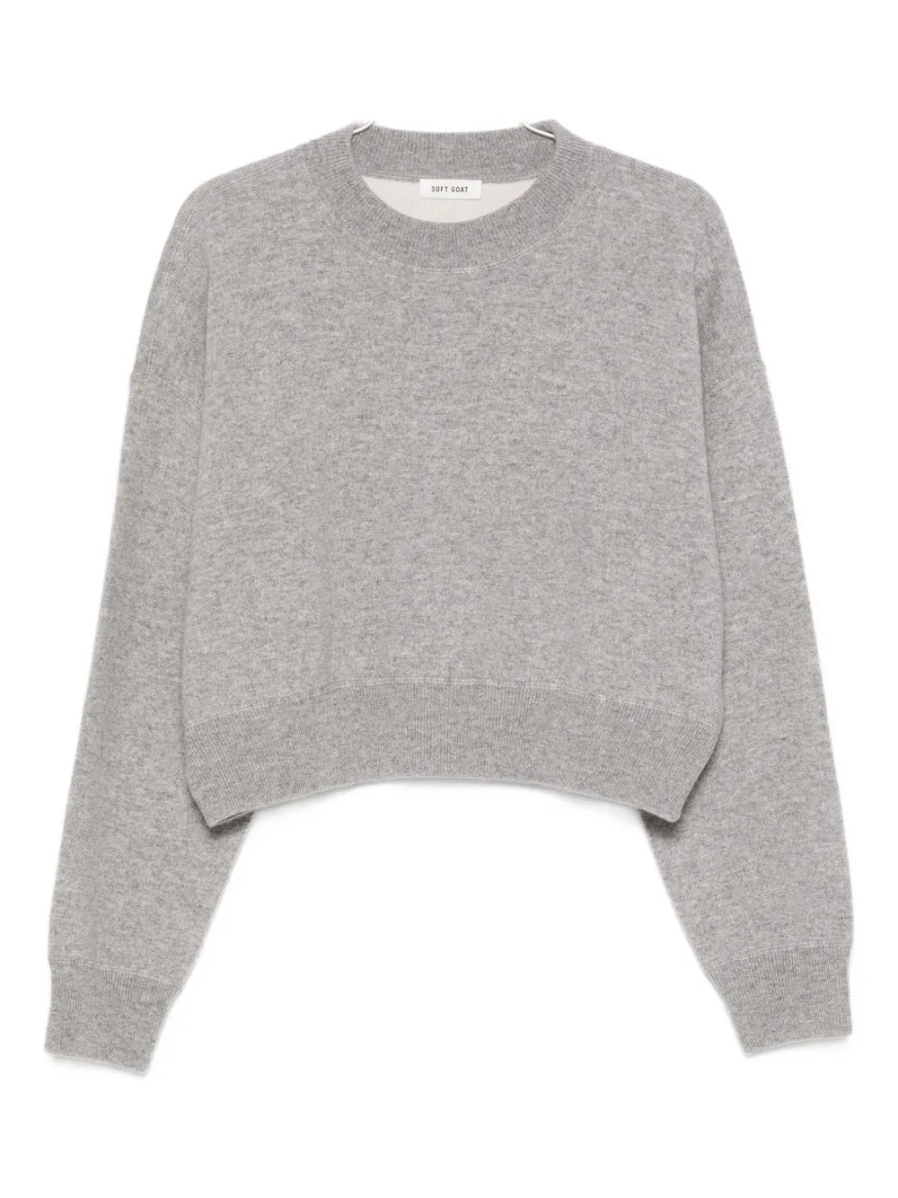 

Трикотаж с круглым вырезом Soft Goat, серый