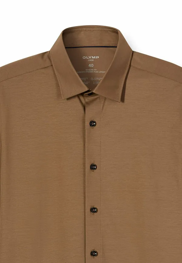 

Рубашка seven modern fit из лангарма Olymp Luxor, Taupe
