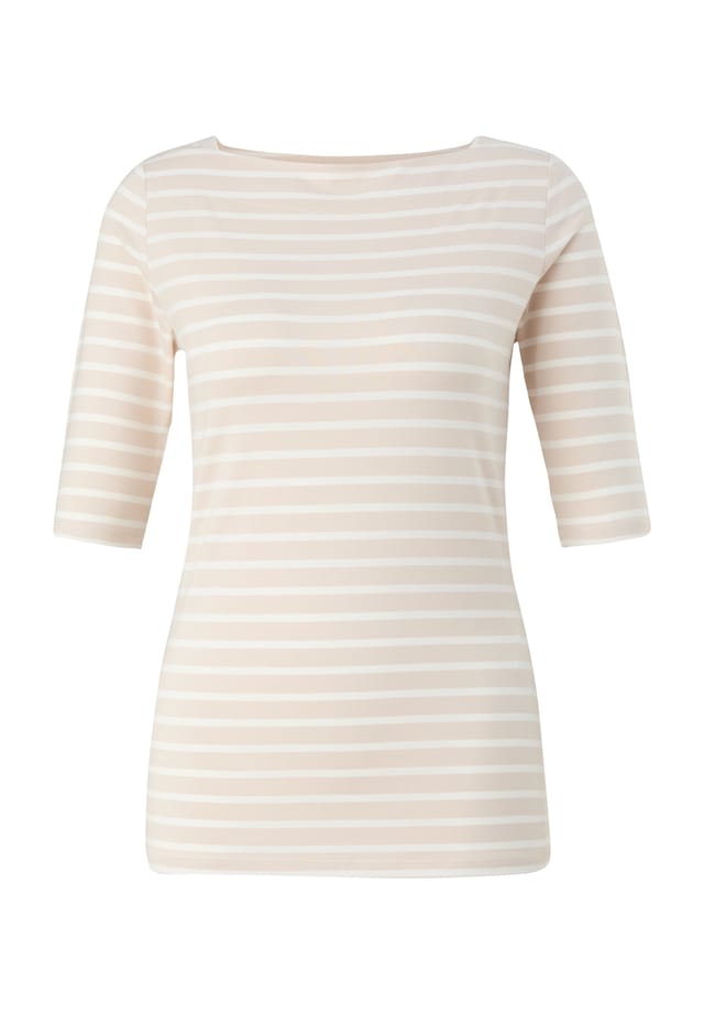 

Рубашка с коротким рукавом и вырезом-лодочкой Comma,, коричневый