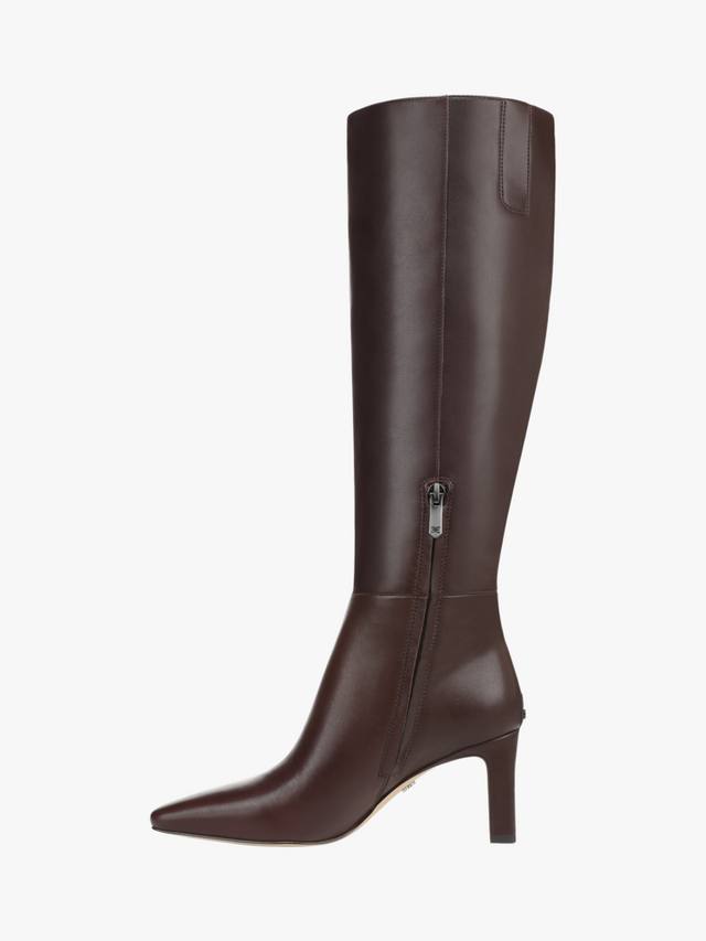Ботинки Sylvia высокие до колена Wide Calf из кожи Sam Edelman, Spiced Pecan — фото 2