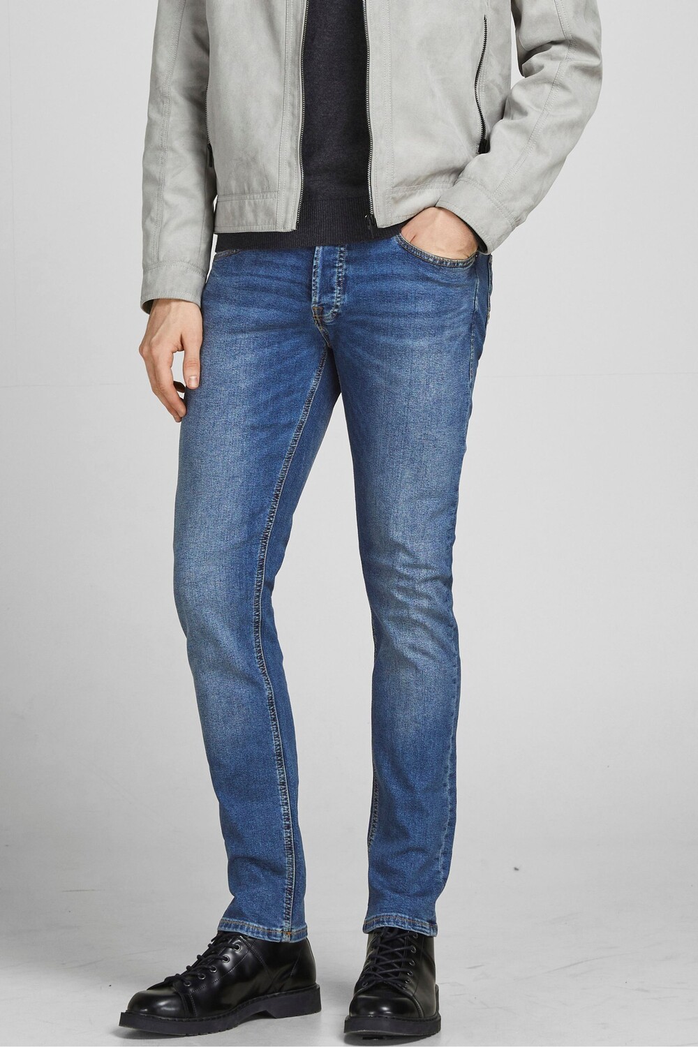 

Джинсы Glenn узкого кроя Jack & Jones, синий