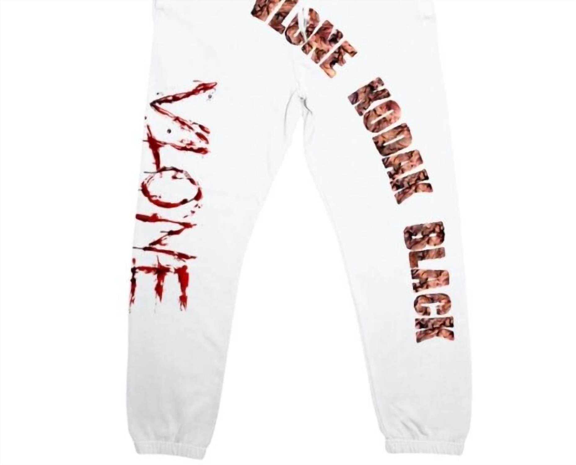 

Мужские Kodak Black X Vlone Zombie Джоггеры белого цвета