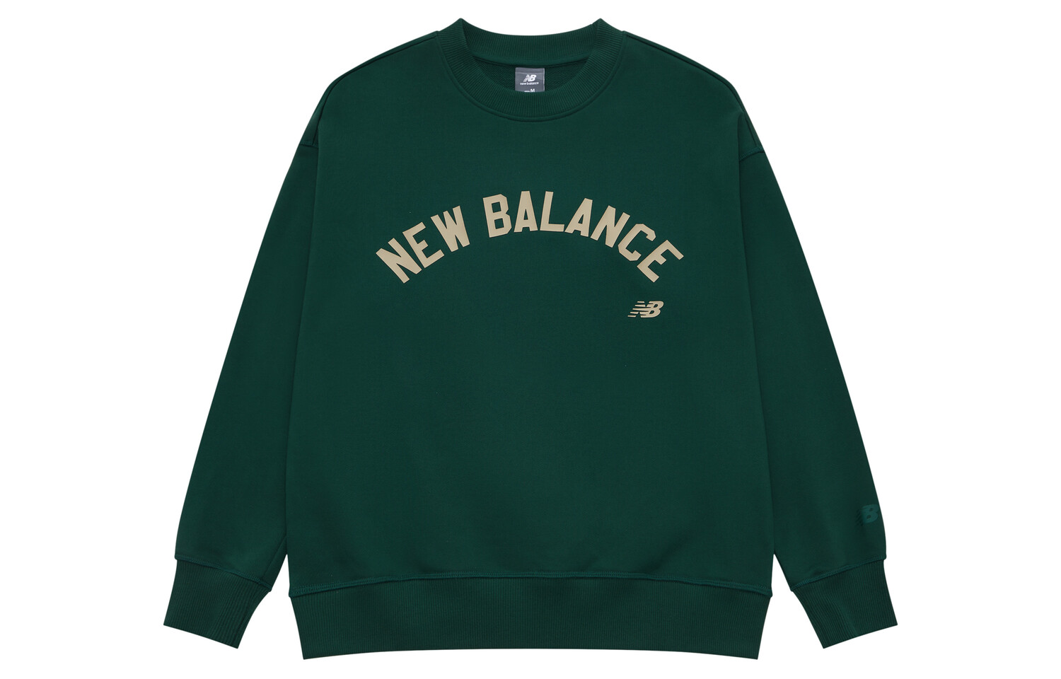 

Унисекс толстовка с круглым вырезом зеленая New Balance, зеленый