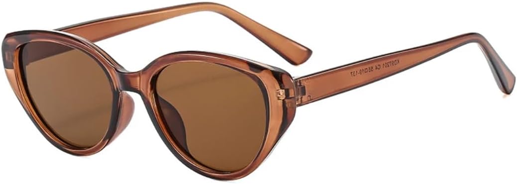 

Классические винтажные солнцезащитные очки «кошачий глаз» в большой оправе для женщин и мужчин, для активного отдыха, путешествий, вождения, рыбалки, с защитой от УФ-излучения UV400 TVTBBVV, Brown Brown