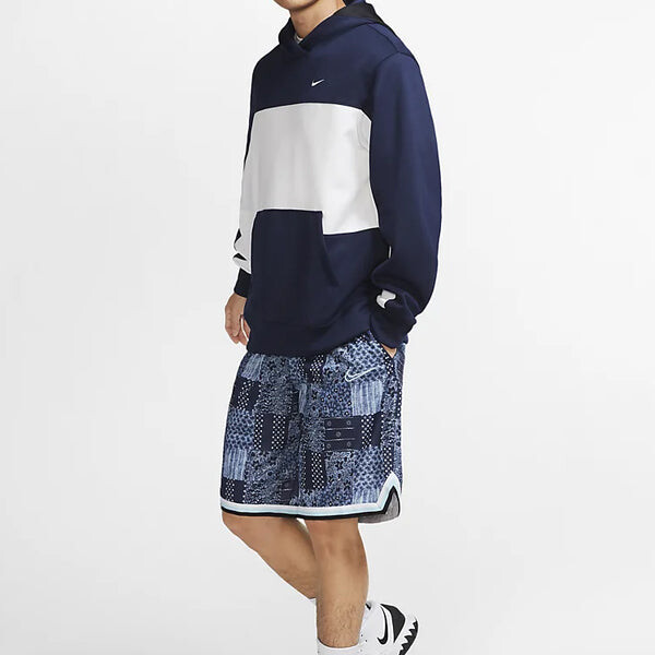 Шорты dna flowers embroidered basketball shorts blue Nike, синий — фото 2