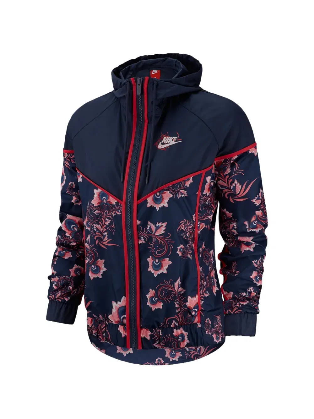 Ветровка с цветочным принтом Nike, синий