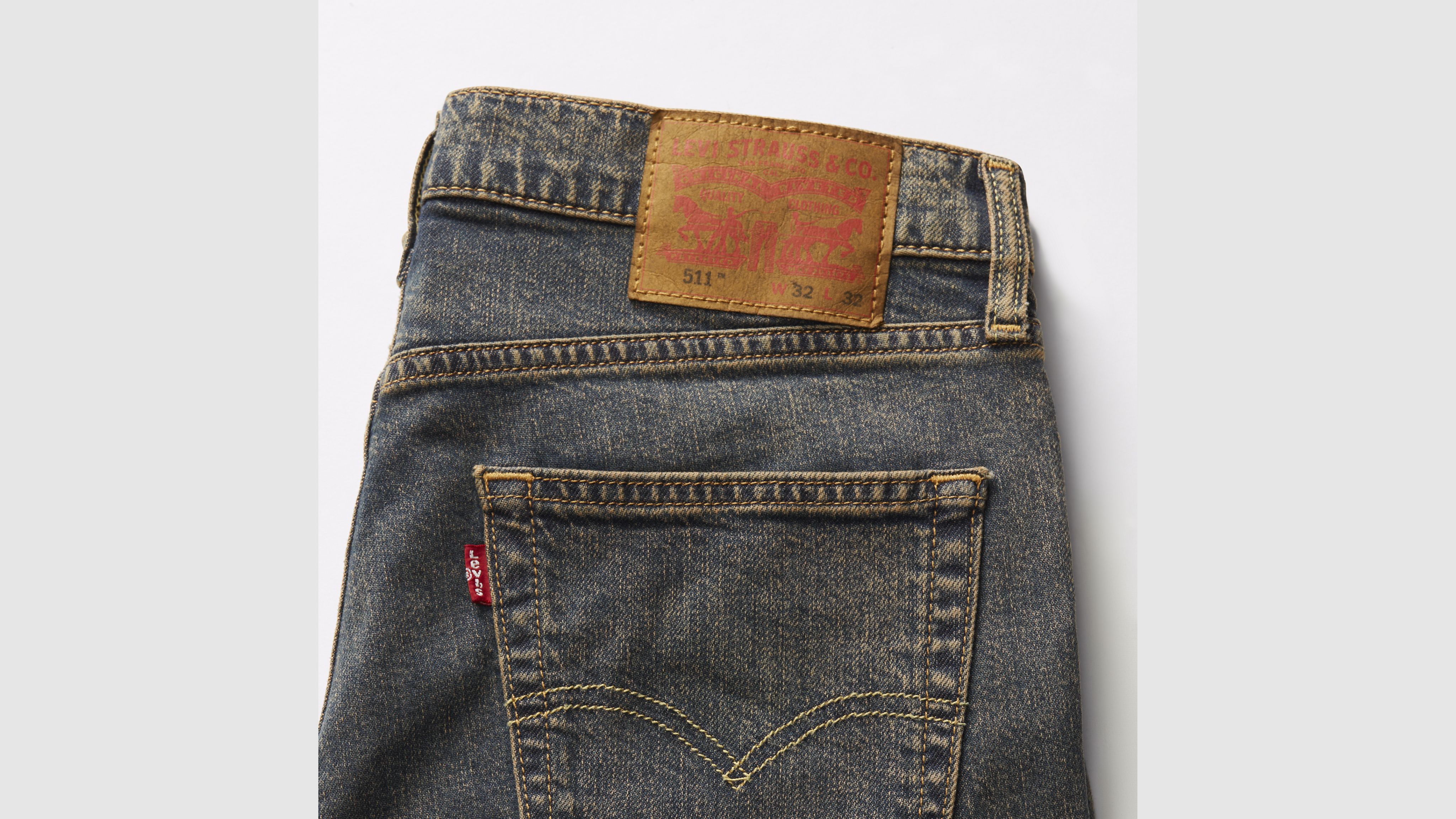 

511 Узкие мужские джинсы Levi's, цвет Soak It In - Grey - Stretch