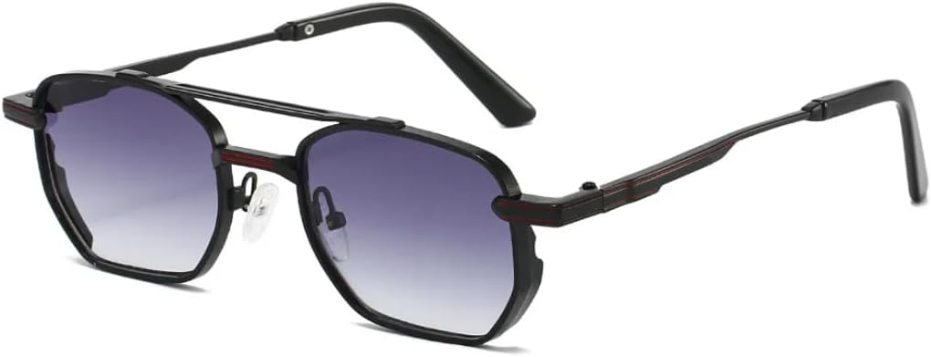 

Модные солнцезащитные очки в металлической оправе с двойной перемычкой для мужчин и женщин, в стиле ретро, ​​для уличной стрельбы, с защитой от УФ-излучения UV400 VFDHN, 5237-c3