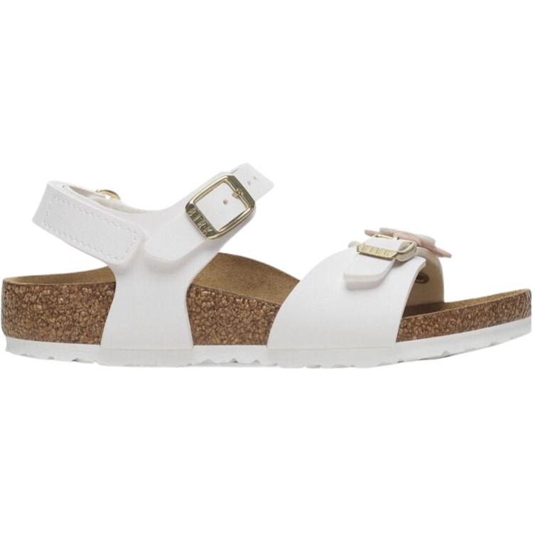 Birkenstock Rio устойчивые к скольжению и истиранию низкие детские сандалии white kids' — фото 3