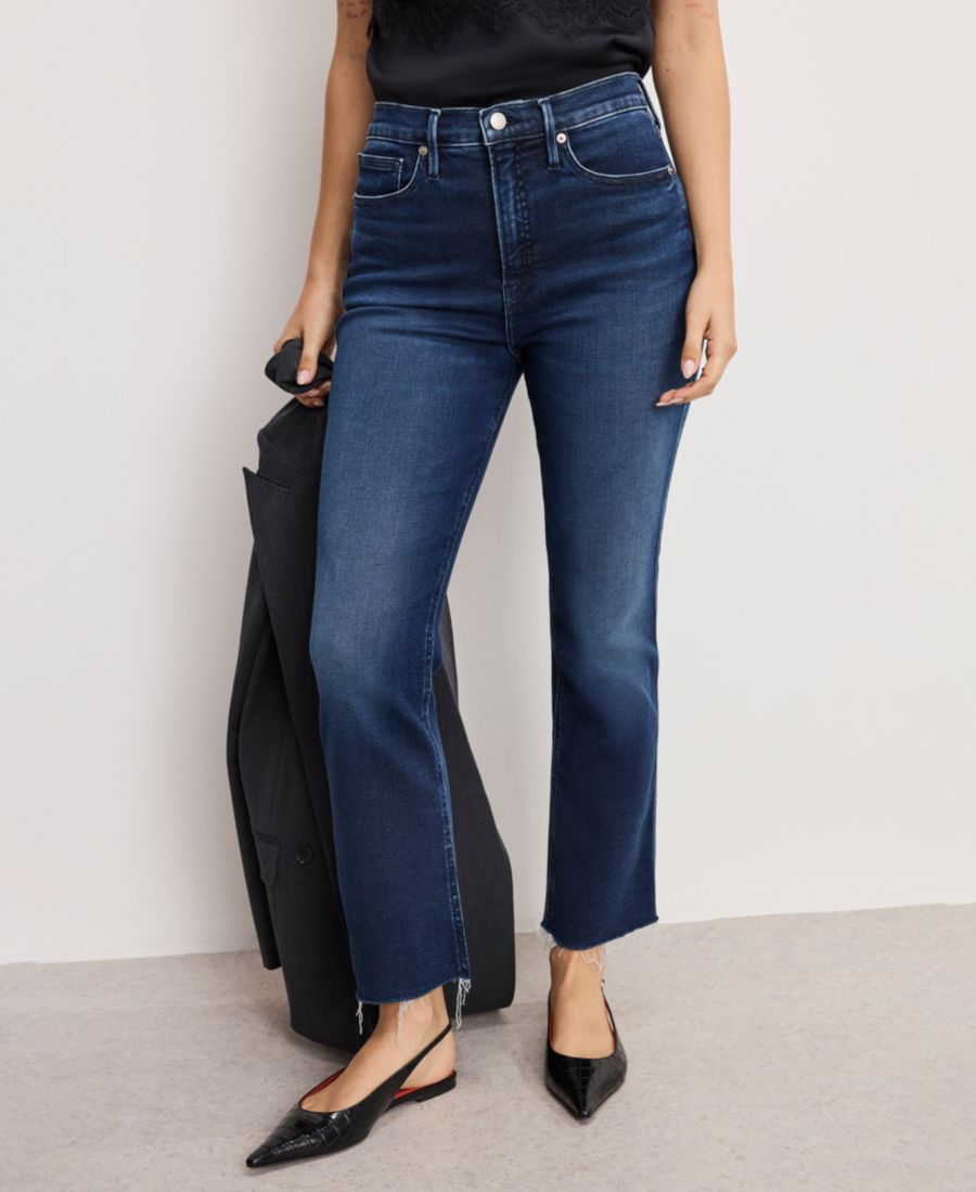 

Женские джинсы Soft Tech Good Standard Kick Flare, стандартные и большие размеры Good American, Indigo