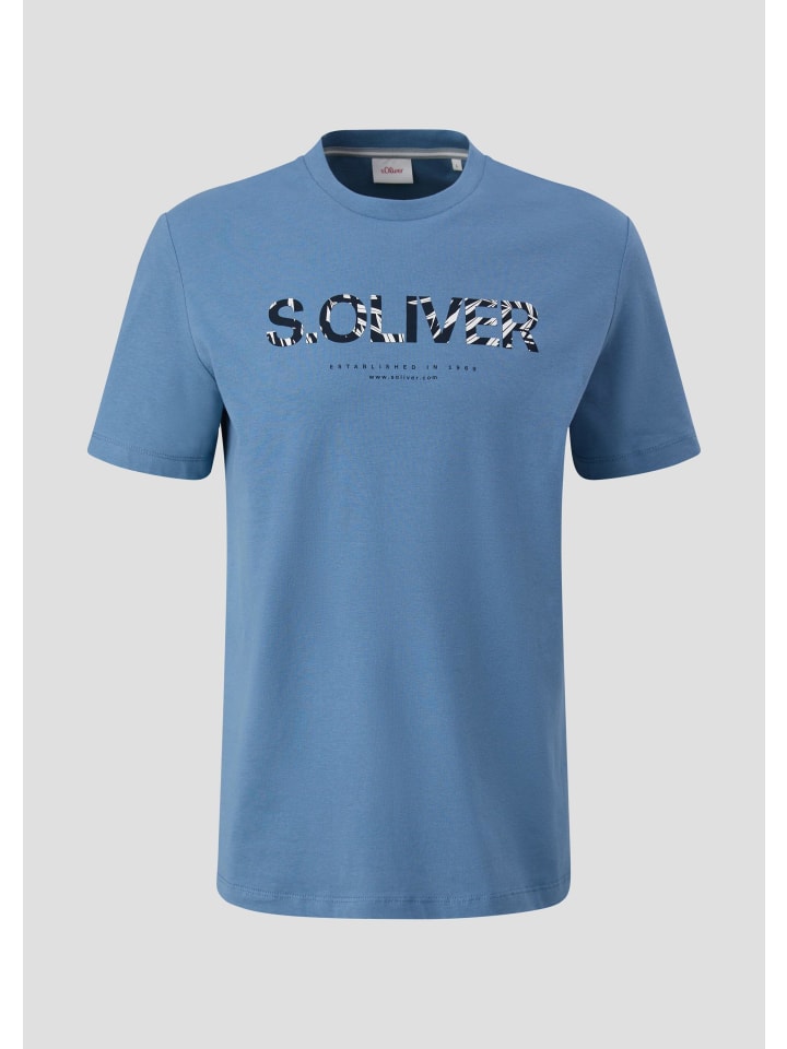 

s.Oliver Футболка 54D0 светло-голубого цвета, Синий, s.Oliver Футболка 54D0 светло-голубого цвета